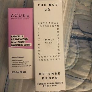 Bundle! Acure Serum and The Nue co immunity drops